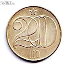 Fotka k inzerátu 20 haléř ČSR 1988  / 19804563
