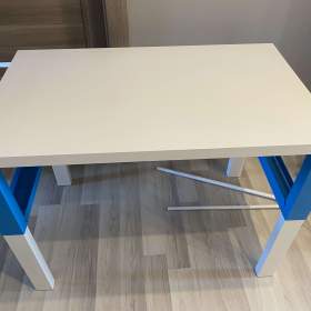 Foto inzerátu IKEA PAHL Psací stůl, bílý/tyrkysový, 96 x 58 cm