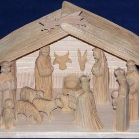 Ručně vyřezávané betlémy ze dřeva / 19631667