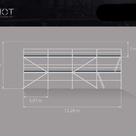 Fotka k inzerátu Lešení LAYHER fasádní – nové, ocelové, s dopravou po celé ČR 6,3X12,28 =77 M2 / 19513796