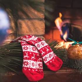 Foto inzerátu Ponožky unisex vánoční Lonka Elfi - červené-bílé