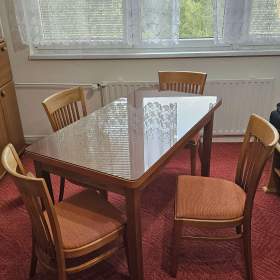 Jídelní set stůl+4 židle masív / 19634705