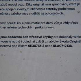 Foto inzerátu Škoda Superb III/IV/VW Passat B8-NOVÉ orig.Alu 18-8x18,ET44