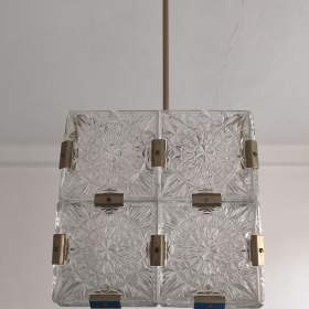 Designový lustr kostka Kamenický Šenov / 19635108