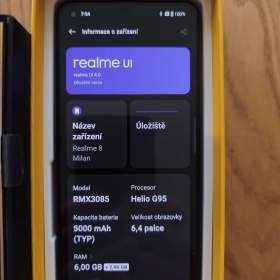 Foto inzerátu Prodám Mobil Realme 8 a Hodinky Huawie Watch GT3  