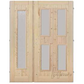 Fotka k inzerátu Palubkové H dveře dvoukřídlé sklo dlouhé C / 19062904