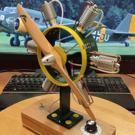 DIY stolní větrák - styl Junkers Ju52 CASA 325L / 19635545