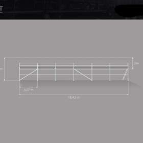 Fasádní lešení BAUMANN a LAYHER – nové, robustní, ocelové 4,3 X 18,42 / 19638774