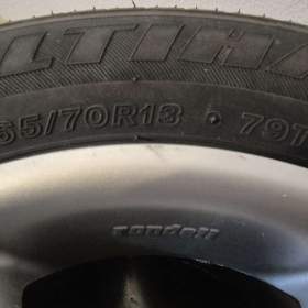 Fotka k inzerátu Alu kola Rondell, nové pneu Firestone 165/70 R 13 79T / 19587278