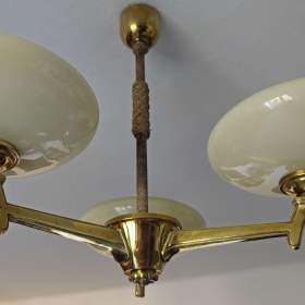 Fotka k inzerátu Mosazný lustr 1. republika / 18851723