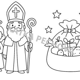 Foto inzerátu Mikulášské omalovánky