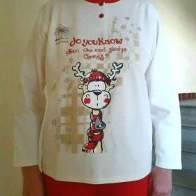 Relax oblečení / Teplé pyžamo se sobem / 19642233