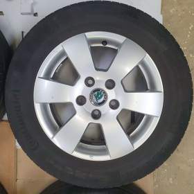 Originál ALU disky 6Jx15 ET47, 5x112, Škoda Octavia II. / 19643238