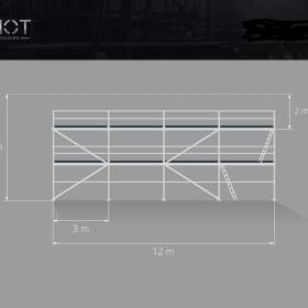 Fotka k inzerátu Lešení Plettac pro fasádní práce – nová sada, rychlá dodávka 6,3X12 / 19351441