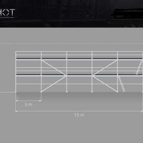 Prodám nové ocelové lešení Plettac – výhodná cena a dodání 6,3X15 / 19644310