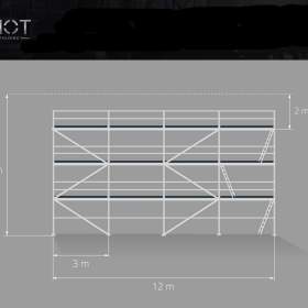 Plettac lešení na fasádu – kvalitní ocel, dobrá cena!  100 m2 / 19645639
