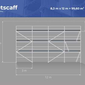 Foto inzerátu Plettac lešení na fasádu – kvalitní ocel, dobrá cena! 100 m2
