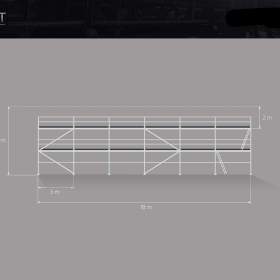 Plettac lešení na stavbu – dobrá cena a rychlá dodávka 6,3X18 / 19645651