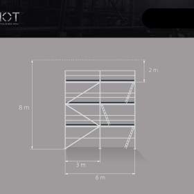 Nové ocelové lešení Plettac pro renovaci fasády 8,3X6 / 19645672