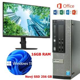 Foto inzerátu PC SET DELL,i7,16GB RAM,SSD,VIEWSONIC 24´,WIN 11,záruka