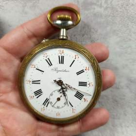 Obrovské 67mm, 200g kapesní hodinky REGULATEUR na díly / 19648119