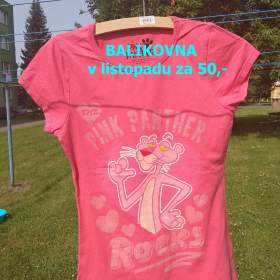 Fotka k inzerátu Růžové tričko Panther vel. XS/S / 19264968