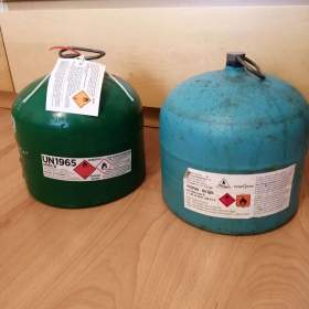 Fotka k inzerátu Plynová láhev na PB, 2 ks, s plynem / 19312869