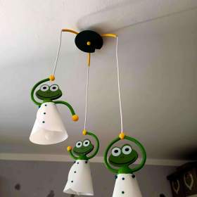 Dětský lustr FROG / Žabáci / 19648764