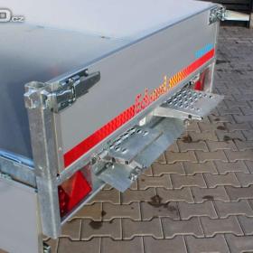 Foto inzerátu Přívěs Eduard 2615 1-stranný sklápěč 1500kg kola R13 vč. nájezdů