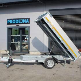 Foto inzerátu Přívěs Eduard 2615 1-stranný sklápěč 1500kg kola R13 vč. nájezdů
