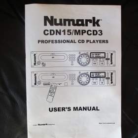 Foto inzerátu NUMARK CDN15/MPCD3 PROF.CD PLAYERS