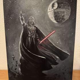 Akrylový portrét Star Wars Darth Vader / 19650500