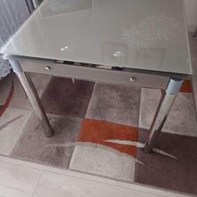 rozkladaci skleneny kuchynsky stul / 19651708