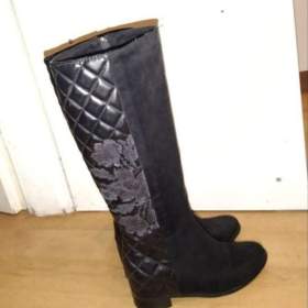 Foto inzerátu Vysoké černé kozačky 