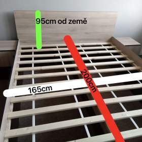 Fotka k inzerátu MANŽELSKÁ POSTEL -  DVOJPOSTEL + noční stolky / 19654590
