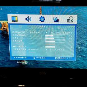 Foto inzerátu TV ECG + settopbox Sencor + 41ks DVD