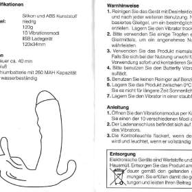 Foto inzerátu Vibrační motýlek s vibrátorem – německá kvalita