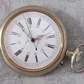 Foto inzerátu Velmi zajímavé masivní kapesní hodinky COLOMBOPHILE - Henry Martens