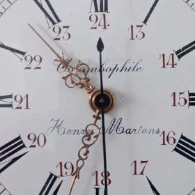 Foto inzerátu Velmi zajímavé masivní kapesní hodinky COLOMBOPHILE - Henry Martens