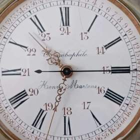 Foto inzerátu Velmi zajímavé masivní kapesní hodinky COLOMBOPHILE - Henry Martens
