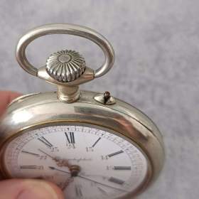 Foto inzerátu Velmi zajímavé masivní kapesní hodinky COLOMBOPHILE - Henry Martens