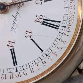 Foto inzerátu Velmi zajímavé masivní kapesní hodinky COLOMBOPHILE - Henry Martens