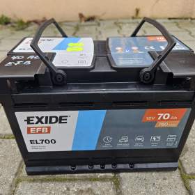 Fotka k inzerátu Prodám autobaterii EXIDE Start- Stop EFB 70Ah 760A EL700 / 11419742