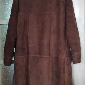 Foto inzerátu Kabát dámský kožený s beránkem takřka nenošený, perfektní stav