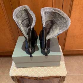 Foto inzerátu Nové luxusní zimní dámské kožené italské kozačky