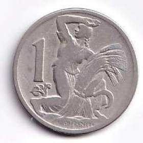 1 Kčs ČSR 1922 / 19662192
