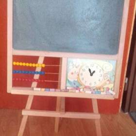 Fotka k inzerátu Stojánová tabule s počítadlem a hodinami / 19273696