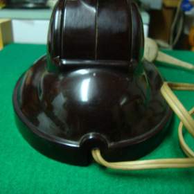 Foto inzerátu Retro starožitná lampa lampička bakelitová TYP 11126 pěkná