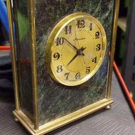 Foto inzerátu Ruské hodiny mosaz-mramor 