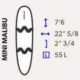 Foto inzerátu surf, surfing, mini Malibu 76, longboard 90 - skládací